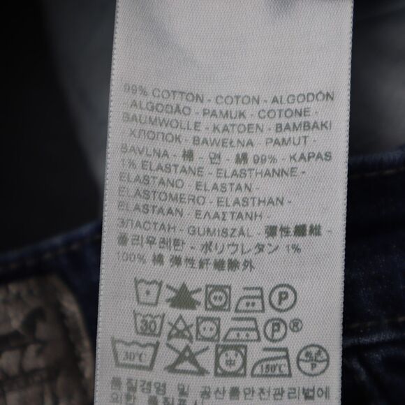 Levi Strauss And Co Pants Womens Blue Button Zip Mid Rise Skinny Denim Jeans - Picture 7 of 16